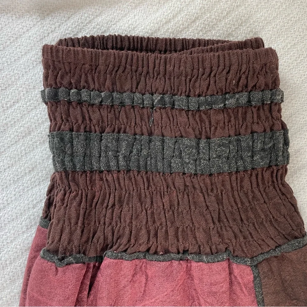 Purple Patchwork All Natural 100% Cotton Harem Pant - Picture 7 of 16